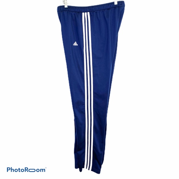 adidas navy track pants